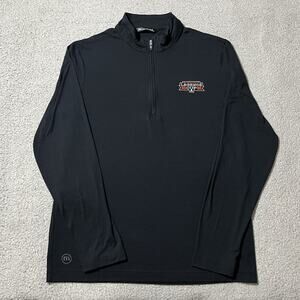 Travis Mathew 1/4 Zip Pullover Men M Performance Chicago Blackhawks Logo Stretch